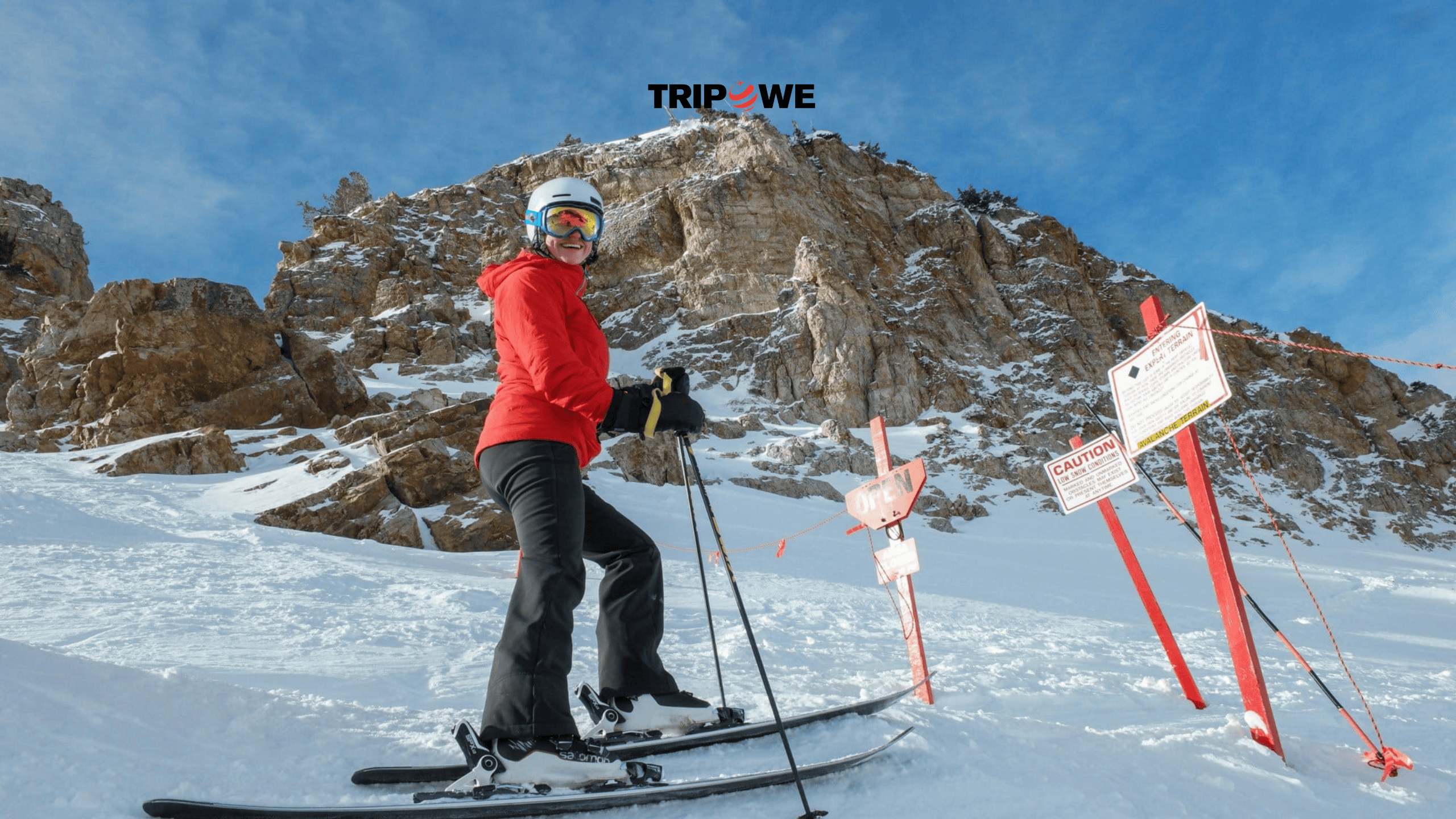 Getting on skis